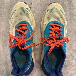 The North Face Athletic Shoes - Cream, Blue, and Orange